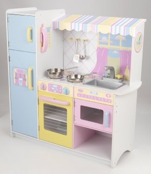 Kidkraft KIDKRAFT SWEET PASTEL KITCHEN CENTRE WITH ACCESSORIES