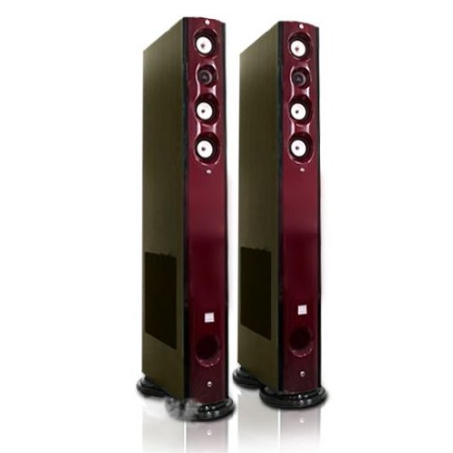 5-Wege Standlautsprecher Paar stilvolle Standboxen aus Holz 2x 60W RMS Sidefiring-Subwoofer 20cm 115cm Höhe dunkelrot Piano-Lack 5-Wege Standlautsprecher Paar stilvolle Standboxen aus Holz 2x 60W RMS Sidefiring-Subwoofer 20cm 115cm Höhe dunkelrot Piano-Lack