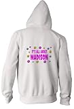 It's All About Madison Youth Zippered Hooded (Hoody) Sweatshirt Fleece Jacket in Various Colors