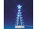 Lemax Christmas Village 6" Lighted Blue Silhouette Tree Accessory #74658