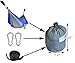 Cutequeen Trading Double Nest Ultralight Portable Outfitters Parachute Nylon Fabric Hammock for Travel Camping,Backpacking,Kayaking,Color: Grey/Blue