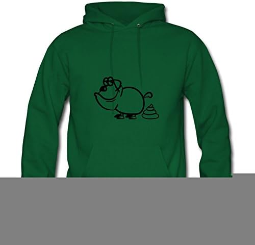 Michott Dog Funny Shit Print Sweatshirts Medium For Women Green
