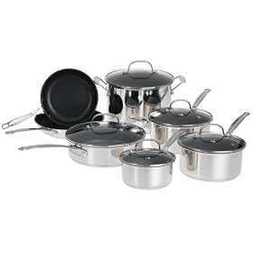 Cuisinart Chef's Classic Non-Stick Stainless Cookware 77-12NSAZ 12 Piece Cookware Set by Cookware Sets