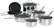 Cuisinart Chef's Classic Nonstick Stainless-Steel 12-Piece Cookware Set