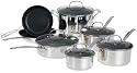 Cuisinart Chef's Classic Nonstick Stainless Steel 12-Piece Cookware Set