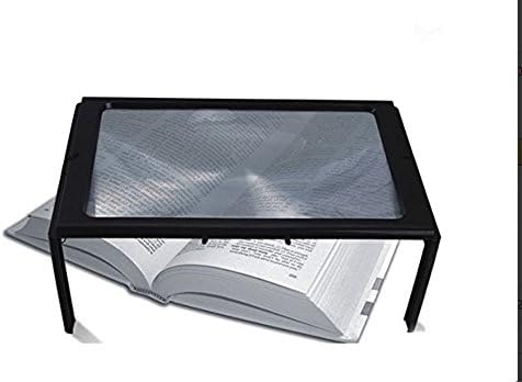 Desk Magnifier with Led Light stand -3X Magnification- Lightweight, Compact,hands free - Ideal For Reading Small Prints (Map, Newspaper, Magazines and More), Crafting, Repair Of Tiny Parts