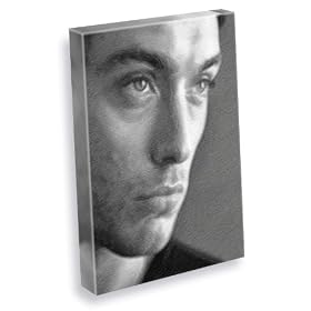 JUDE LAW - Canvas Print (A4 - Signed by the Artist) #js001