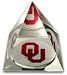 High quality crystal pyramid with Oklahoma U logo at the bottom, giving a caleidoscop...