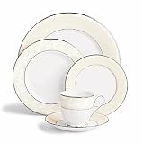 Lenox Faith Platinum Banded Bone China 20-Piece Dinnerware Set, Service for 4
