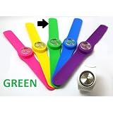 1 x GREEN Slap On Quartz Silicone Sports Watch