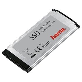 Hama ExpressCard 34 + USB 2.0 SSD Hard Drive, 32 GB