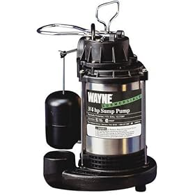 Wayne CDU980 3/4 HP Stainless Submersible Sump Pump