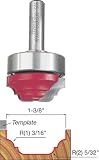 Freud 39-506 1-3/8-Inch Diameter Top Bearing Cove and Bead Groove Router Bit with 3/8-Inch Shank