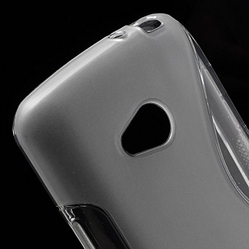 JUJEO S Shape Soft TPU Case Shell for LG L50 D213N - Non-Retail Packaging - Grey