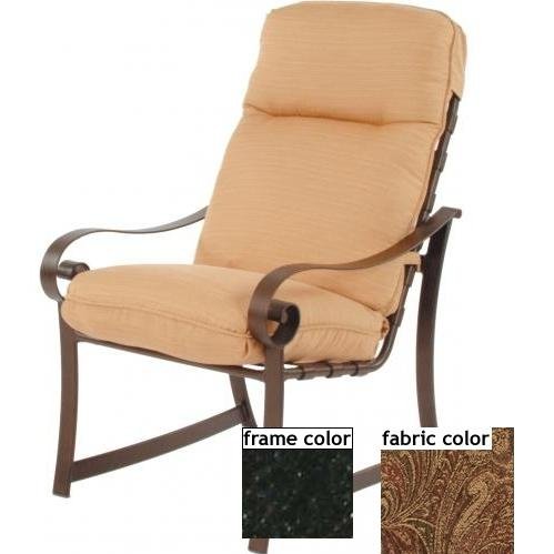Suncoast Orleans Hi-Back Dining Chair With Cord - Ebony Frame And ...