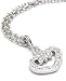 Diamond Set in Heart Shape Designed Pendant Necklace in 18k White Gold 18 (T.w. 0.16)
