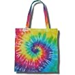 Tie Dye Mania Rainbow Swirl Canvas Eco-Friendly Mini Tote Bag