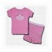 Shortie Pajamas for infant and toddler girls in pink