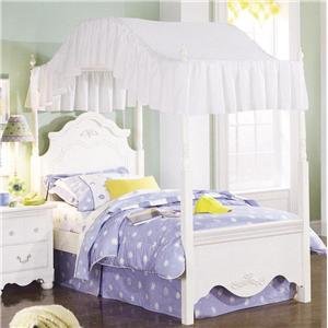Diana Poster Twin Bed In White Finish by Standard Furniture