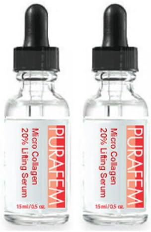 Purafem Red Anti Aging Anti Wrinkle Hexapeptide Argireline Serum (2 Bottles)