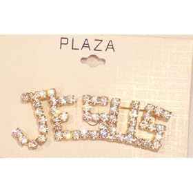 Imported Crystals Religious Gold Plated Brooch for Women and Teens
