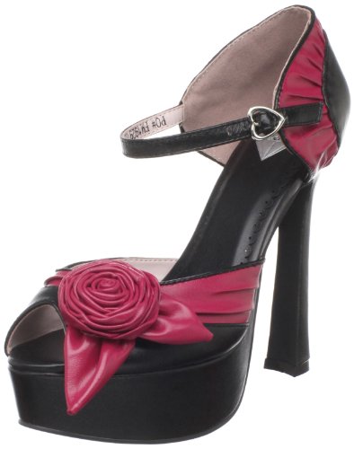 T.U.K. Women's A7983L Peep-Toe Pump