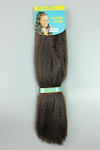 Jumbo Braid 100% Synthetic Fiber Multiple Color (Medium Brown #4)