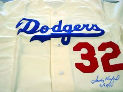 Sandy Koufax Autographed Mitchell & Ness Jersey