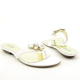Guess - GUESS Isa Sandals Thongs White Womens