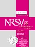 NRSV Reference Edition with Apocrypha Black calfskin leather NRA27: New Revised Standard Version Reference Edition with Apocryphal/Deuterocanonical Books