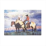 Cowboy Canvas Art (1 EA)