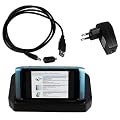 mumbi USB Dock Nokia N8 Dockingstation / Tischladestation N8-00 + USB Datenkabel + Netzteil + Adapter Mini USB auf Micro