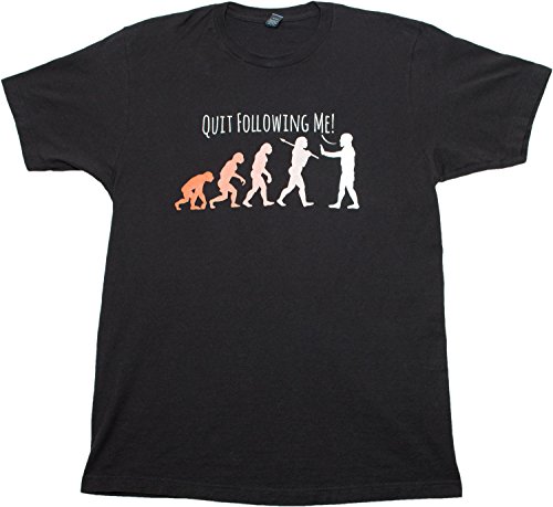 Quit Following Me! Funny Science Teacher Evolution Humor Unisex T-shirt