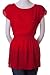 Twentyone Studded Cinched Waist Woven Top Tunic Red