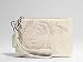 Coach Leather Rose Flower Wristlet Bag Case for IPOD Champagne
