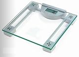 GSI Super Quality Electronic Portable Digital Bathroom Scale With Wide Elegant Tempered Glass Top - High Precision Accurate Weight Readout - Large LCD Display, Modern Look