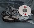 Sheer Organza Ribbon Mono Edge - 3/8" - 25 Yards (75 FT) - Black