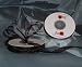 Sheer Organza Ribbon Mono Edge - 3/8" - 25 Yards (75 FT) - Black