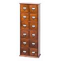 Library 12-Drawer CD Storage - Walnut