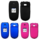 iNcido Brand Samsung Gusto U360 Combo Rubber Feel Hot Pink Protective Case  ....