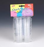 Plastic Shot Glasses 30ml 30/Pack + 20 FREE (total 50 shot Glasses)