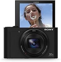 Sony DSCWX500 Digital Compact High Zoom Travel Camera with 180 Degrees Tiltable LCD Screen (18.2 MP, 30 x Optical Zoom, Wi-Fi, NFC) - Black