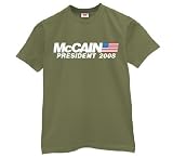 John McCain '08 - Fatigue Green - Mens Vintage T-Shirt