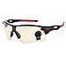 Eyewear Sunglasses UV Protection Riding Glasses Eye Gear Protecor for Cycling Bicycle Bike Outdoor Sports #04 Black&Red frame+night vision lens