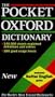 The Pocket Oxford Dictionary of Current English