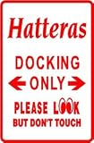 HATTERAS PARKING sign * street boat hobby