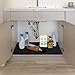 Under The Sink Mat,Kitchen Tray Drip,Premium Cabinet Liner-Absorbent/Waterproof/Reusable/Washable-Protects Cabinets,Drawers,Contains Liquids (36in x 24in)