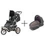 Quinny 65803480/65900080 - Freestyle Set 3XL Comfort, inklusive Passender Kinderwagenaufsatz, schwarz (black)