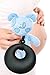 Baby Teething Necklace - Best Teether Necklace for Nursing Moms. Organic, BPA free, Silicone, Natural Teether Ring Donut Pendant for mom to wear. Black. 100% Satisfaction Guaranteed
