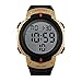 Gosasa LED Sports Military Men's Wristwatches 50m Waterproof Digital Casual Watch(Gold)